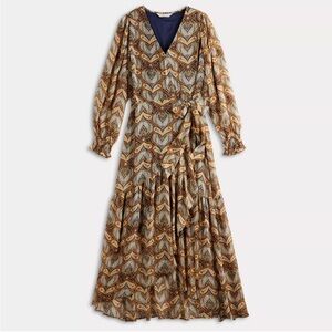 LC Lauren Conrad Brown Wrap Dress